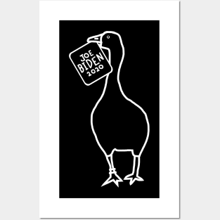 Whiteline Goose with Stolen Joe Biden 2020 Sign Posters and Art